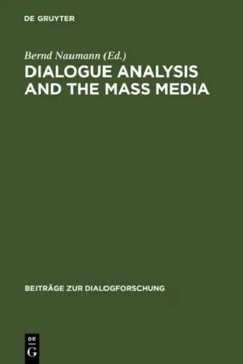 Cover of Dialogue Analysis and the Mass Media
