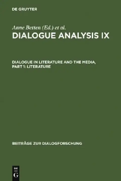 Cover of Dialogue Analysis IX