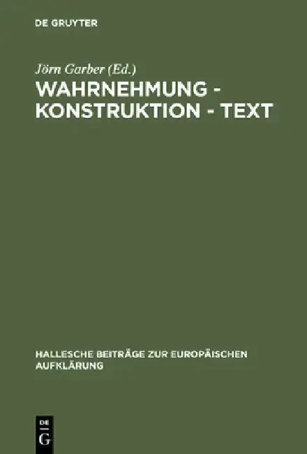 Cover of Wahrnehmung - Konstruktion - Text