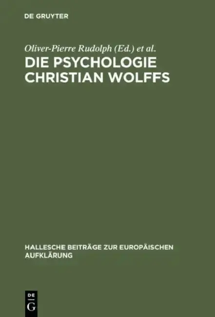 Cover of Die Psychologie Christian Wolffs