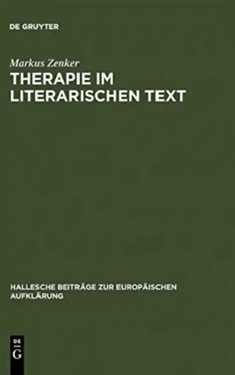 Cover of Therapie Im Literarischen Text