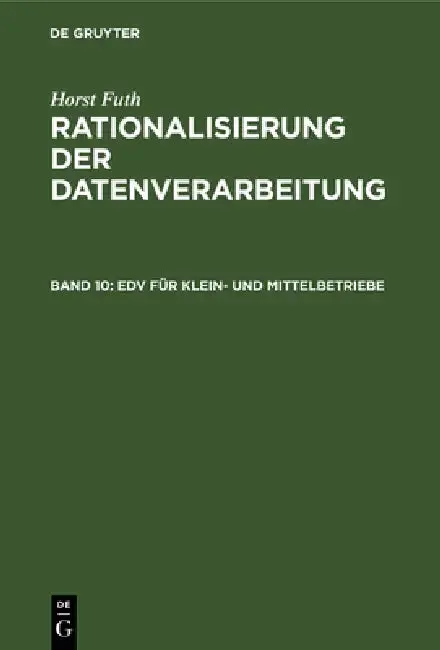 Cover of EDV Für Klein- Und Mittelbetriebe