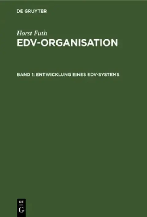 Cover of Entwicklung Eines Edv-Systems