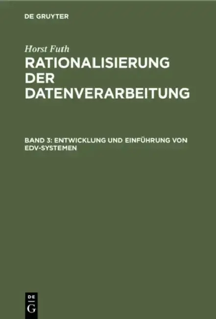 Cover of Entwicklung Und Einführung Von Edv-Systemen