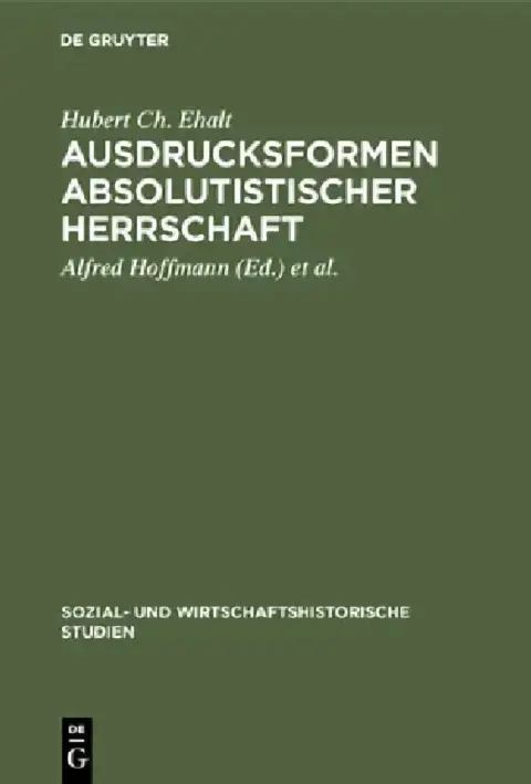 Cover of Ausdrucksformen absolutistischer Herrschaft