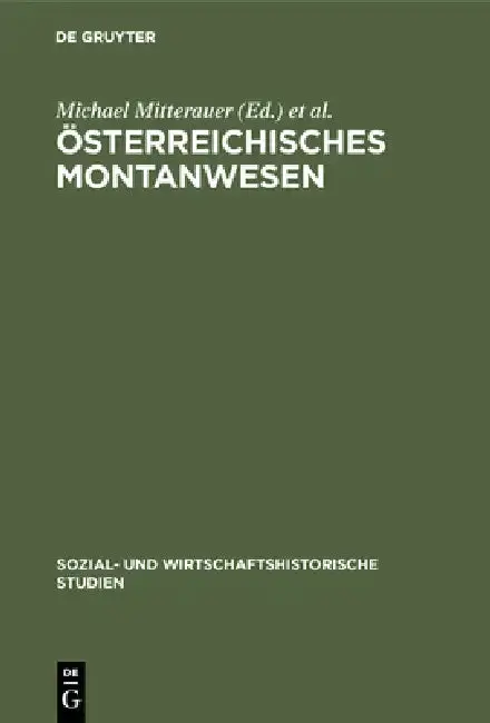 Cover of Österreichisches Montanwesen
