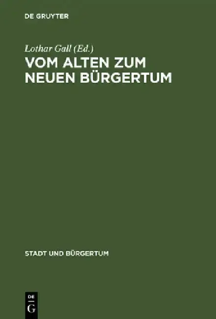 Cover of Vom Alten Zum Neuen Bürgertum