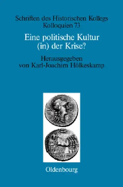 Cover of Eine politische Kultur (in) der Krise?