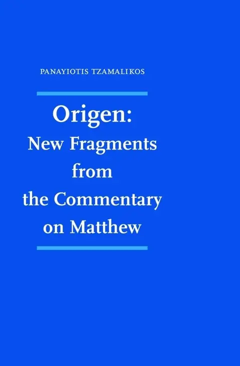 Cover of Origen