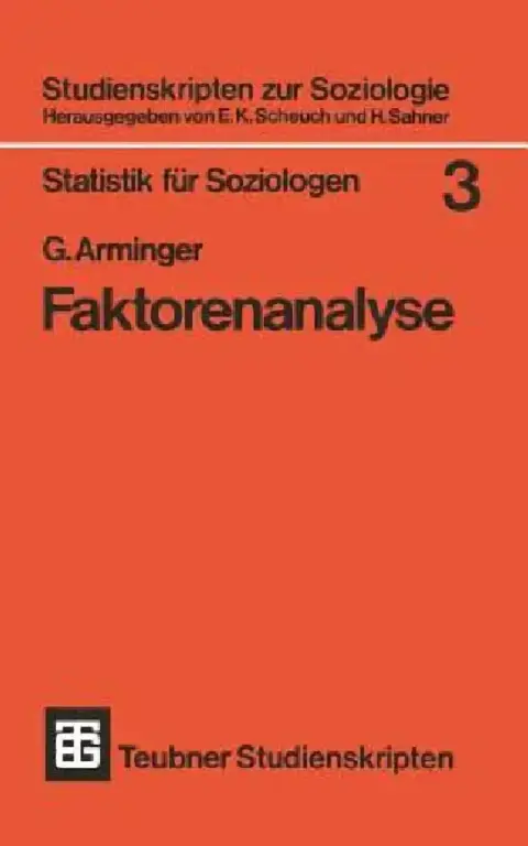Cover of Faktorenanalyse