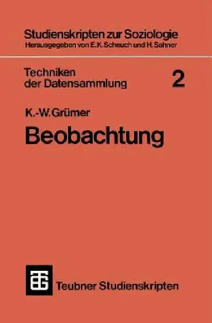 Cover of Techniken Der Datensammlung 2
