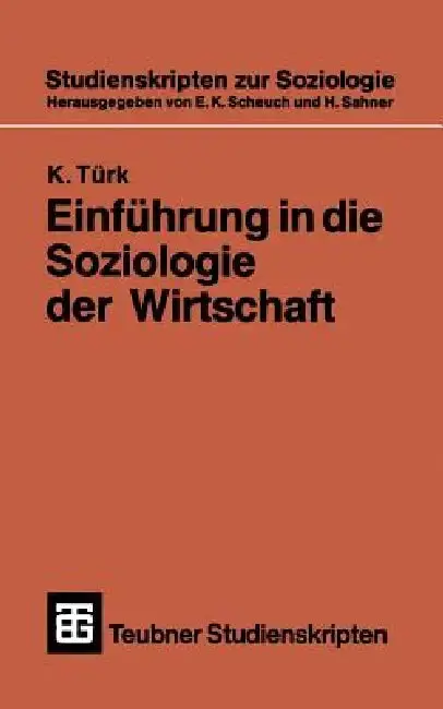 Cover of Einführung in Die Soziologie Der Wirtschaft
