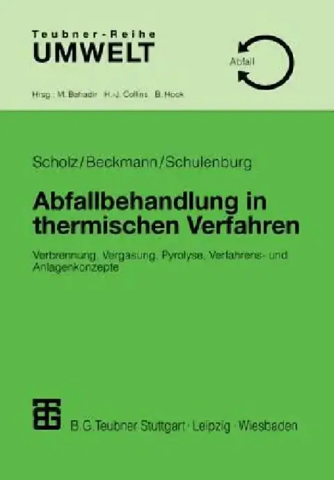 Cover of Abfallbehandlung in Thermischen Verfahren