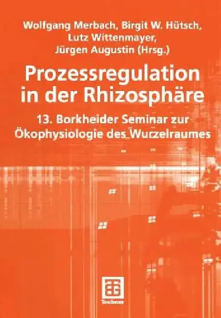 Cover of Prozessregulation in Der Rhizosphäre