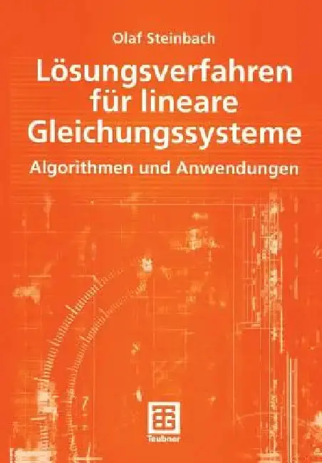 Cover of Lösungsverfahren Für Lineare Gleichungssysteme