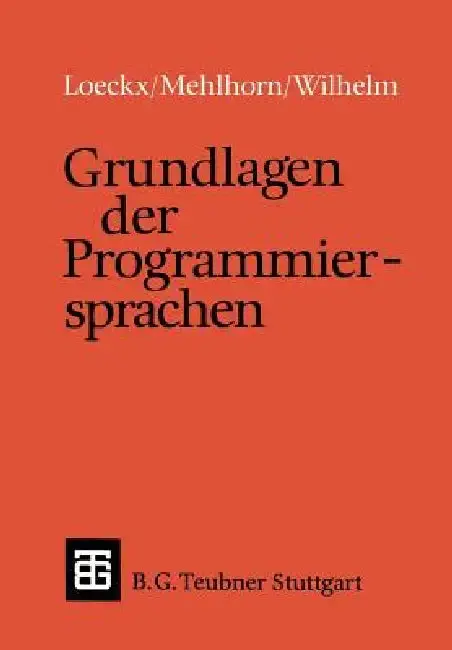 Cover of Grundlagen Der Programmiersprachen