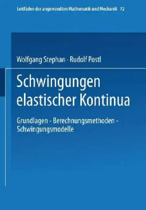Cover of Schwingungen Elastischer Kontinua