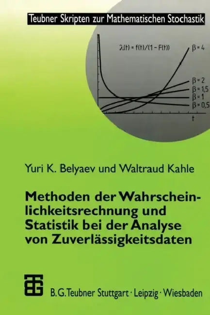 Cover of Methoden Der Wahrscheinlichkeitsrechnung Und Statistik Bei Der Analyse Von Zuverlässigkeitsdaten