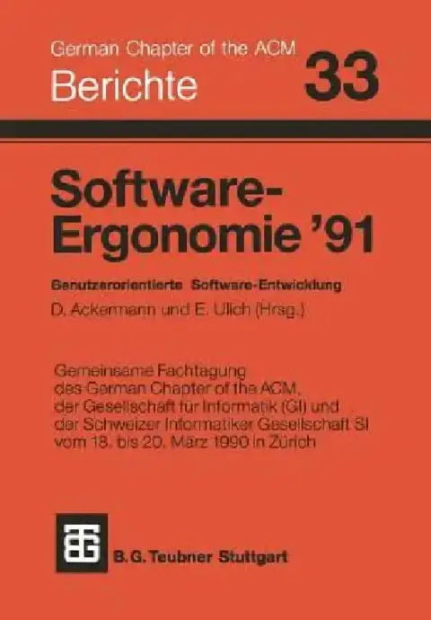 Cover of Software-Ergonomie '91