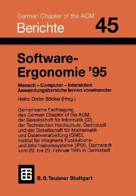 Cover of Software-Ergonomie '95