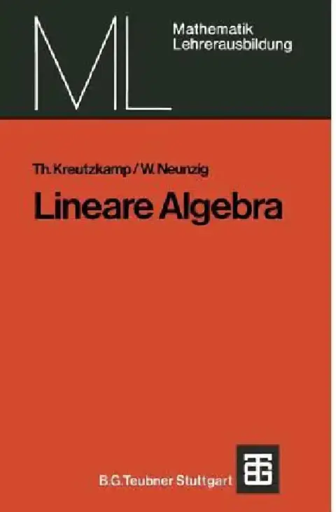 Cover of Lineare Algebra
