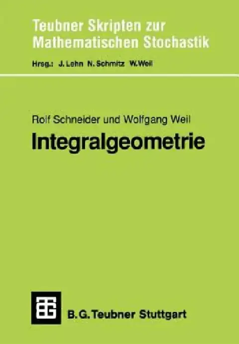Cover of Integralgeometrie