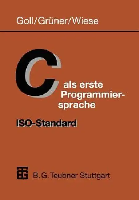 Cover of C ALS Erste Programmiersprache