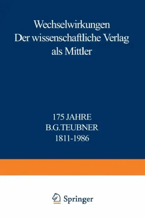 Cover of Wechselwirkungen