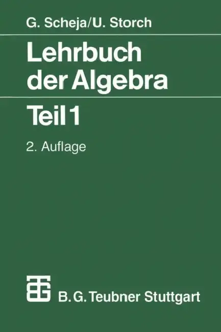 Cover of Lehrbuch Der Algebra