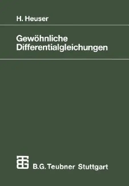 Cover of Gewöhnliche Differentialgleichungen