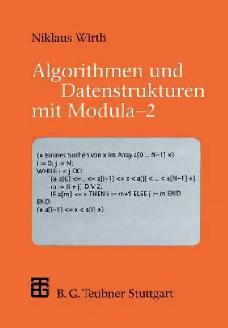 Cover of Algorithmen Und Datenstrukturen Mit Modula -- 2