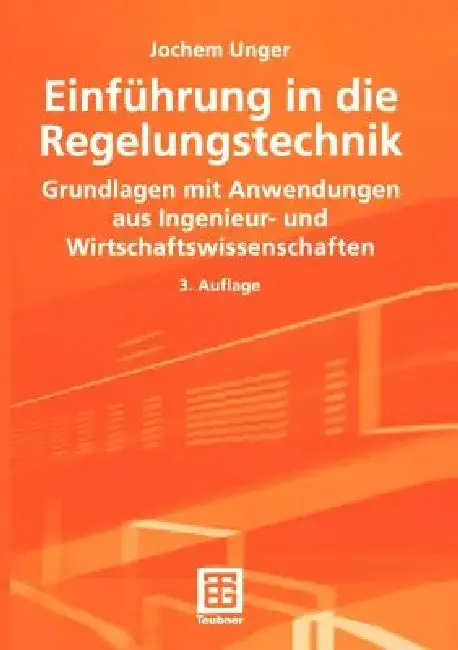 Cover of Einführung in Die Regelungstechnik
