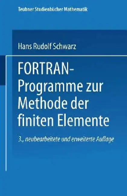 Cover of Fortran-Programme Zur Methode Der Finiten Elemente