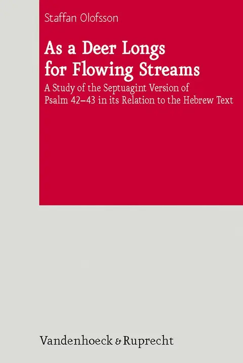 Cover of As a Deer Longs for Flowing Streams