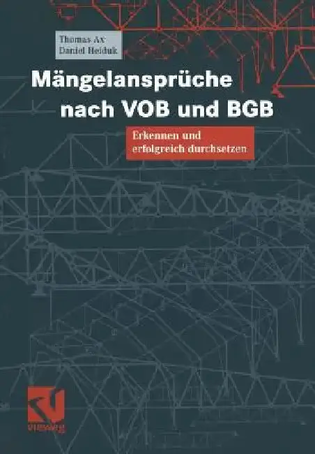 Cover of Mängelansprüche Nach Vob Und BGB