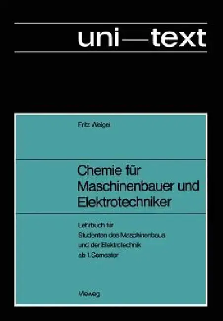 Cover of Chemie Für Maschinenbauer Und Elektrotechniker