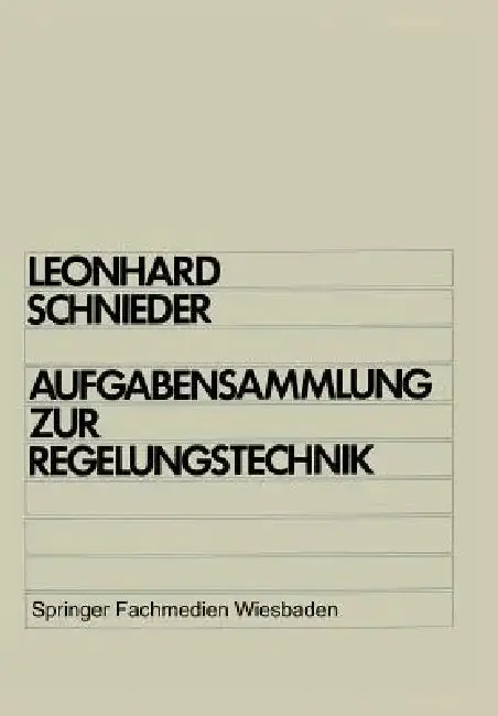 Cover of Aufgabensammlung Zur Regelungstechnik