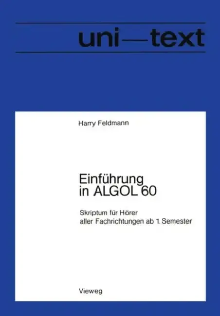 Cover of Einführung in ALGOL 60