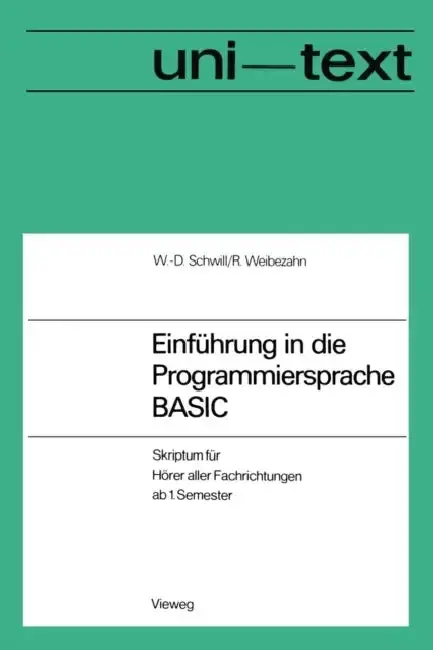 Cover of Einführung in Die Programmiersprache Basic