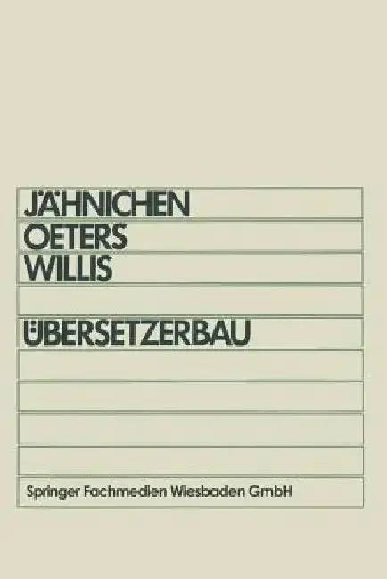 Cover of Übersetzerbau