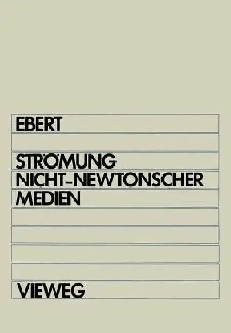 Cover of Strömung Nicht-Newtonscher Medien