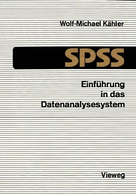 Cover of Einführung in Das Datenanalysesystem SPSS