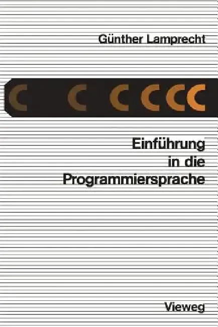 Cover of Einführung in Die Programmiersprache C