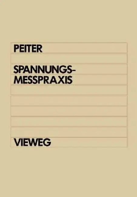Cover of Spannungsmeßpraxis