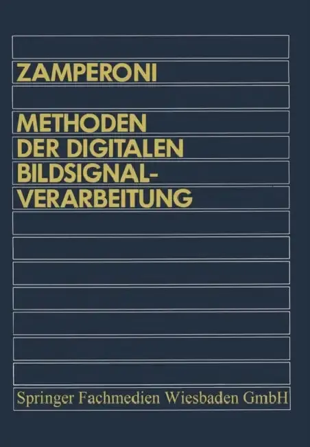 Cover of Methoden Der Digitalen Bildsignalverarbeitung