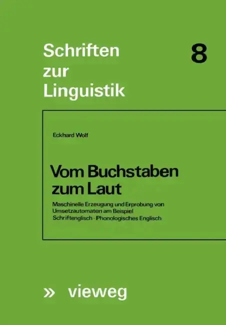 Cover of Vom Buchstaben Zum Laut