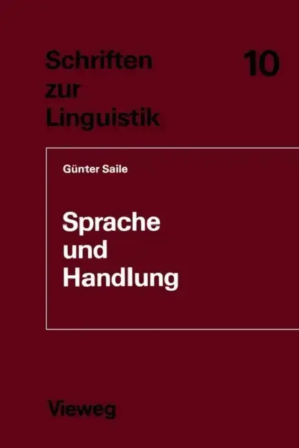 Cover of Sprache Und Handlung