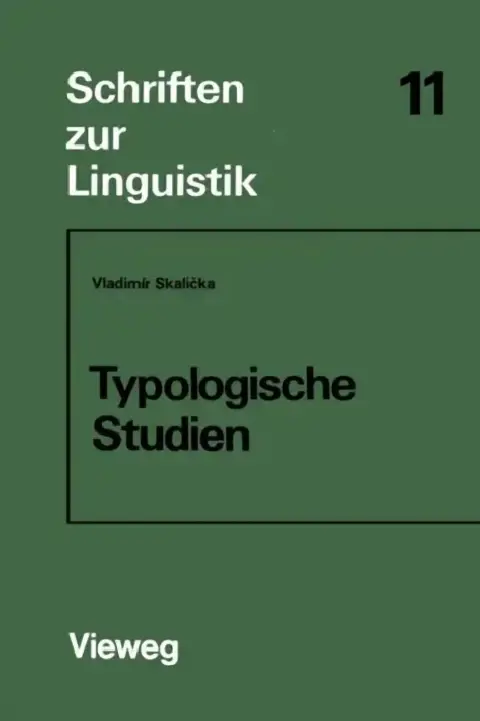 Cover of Typologische Studien