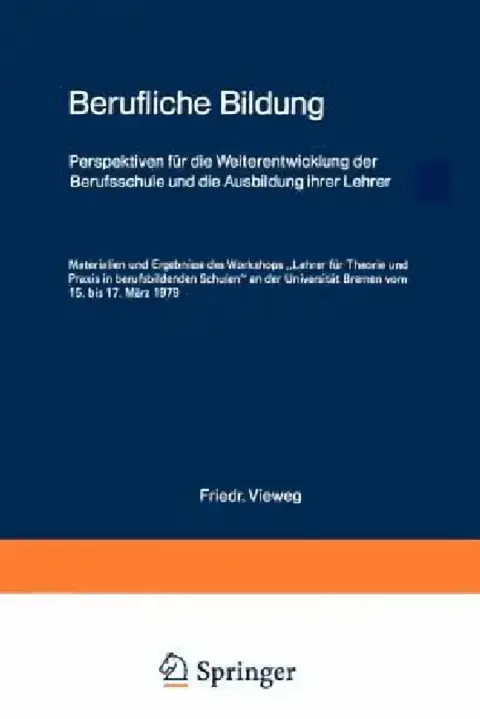 Cover of Berufliche Bildung