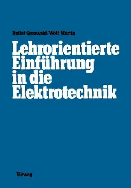 Cover of Lehrorientierte Einführung in Die Elektrotechnik